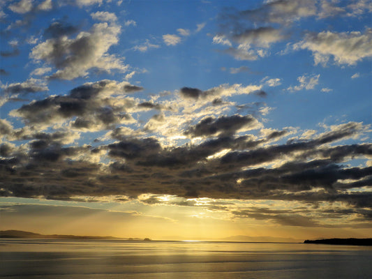 Photo Sunset Waterway in Alaska