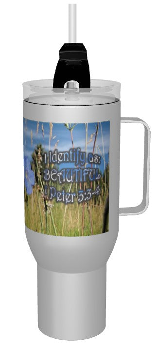 CUPS I Identify as: BEAUTIFUL 1 Peter 3:3-4 Mug Kid Cup Thermos Bottle