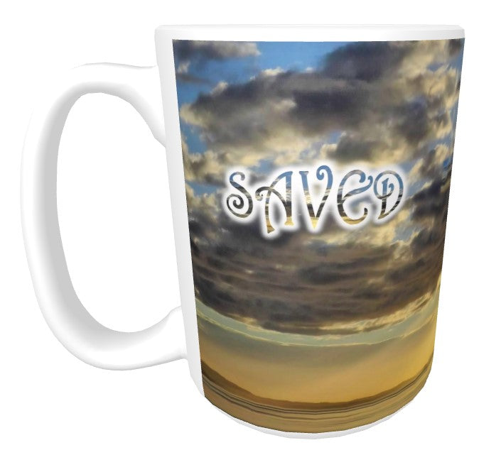 CUPS I Identify as: SAVED John 3:16 Alaska Sunset Mug Kid Cup Thermos Bottle