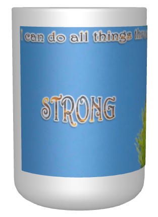 CUPS I Identify as: STRONG Philippians 4:13 Hawk Mug Kid Cup Thermos Bottle